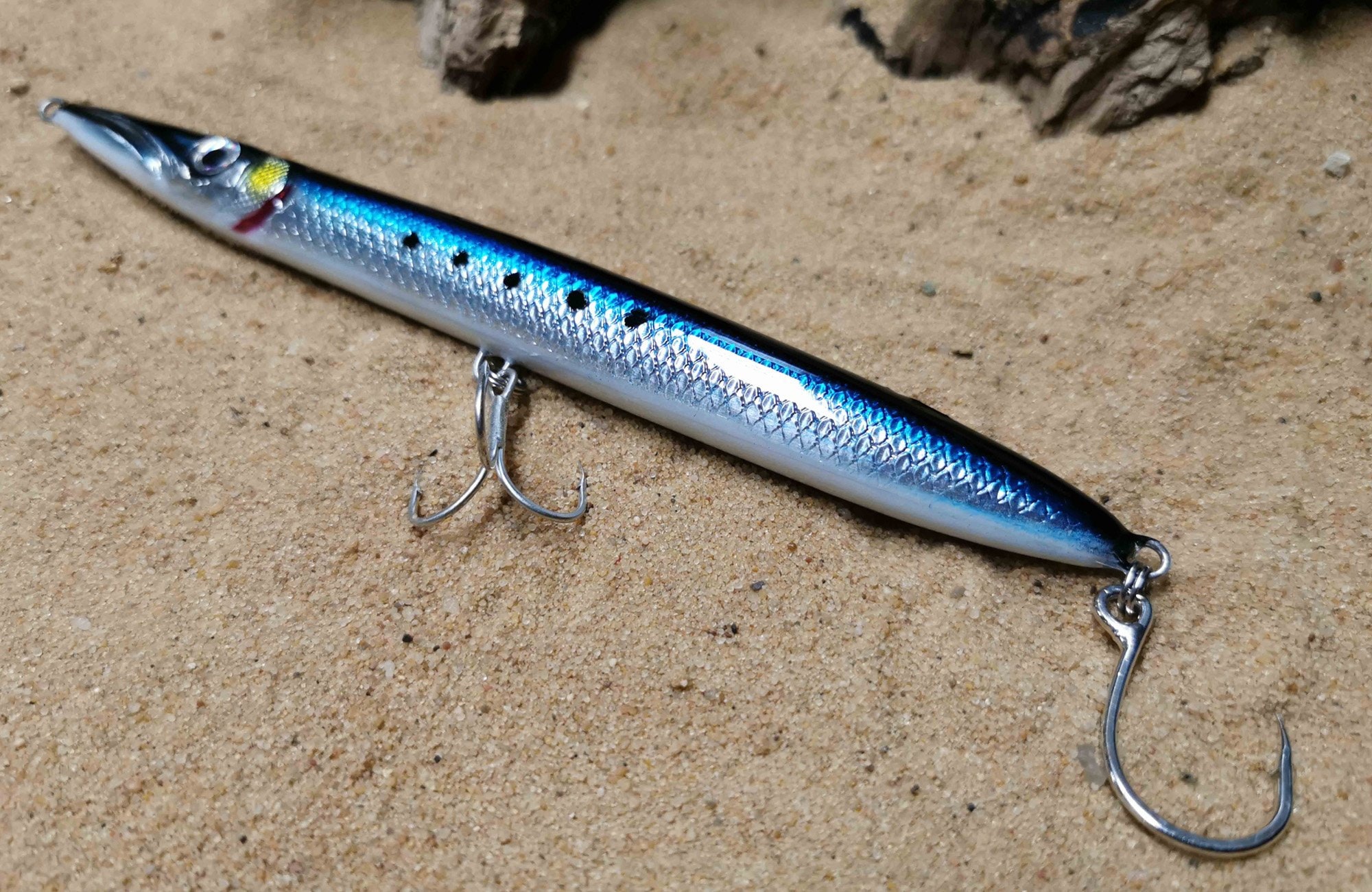 KZBR200 Blue Sardine Handmade Lure Pencil Bait 35g 20cm with Etsy