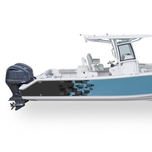 Boat Decal Compatible with Center Console Boat Marine Wrap Sticker Boat graphic Vinyl