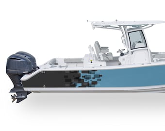 Calcomanía para barco Compatible con consola central, pegatina envolvente marina, vinilo gráfico para barco