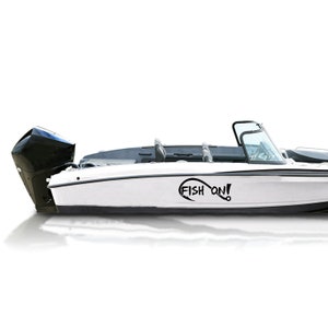 Boot Aufkleber links und rechts Kompatibel mit Bass Boot Fisch auf Sticker Angelhaken