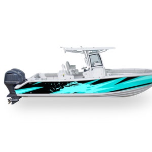 Boat Racing Decal Compatible with Center Console Boat Marine Wrap Sticker Boat graphic Vinyl