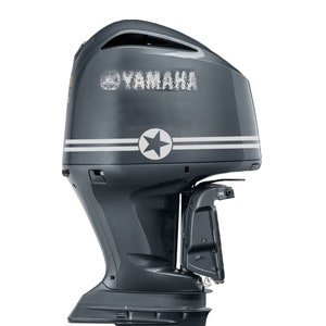 Set Of Boat Engine Decals Compatible with yamaha outboard engine Hockey Stripes sport Sticker outboard engine