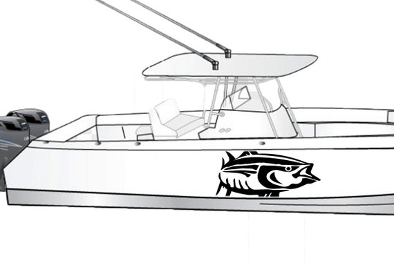 Tuna Boat Sticker Compatible With Everglades Boat Tuna Fishing