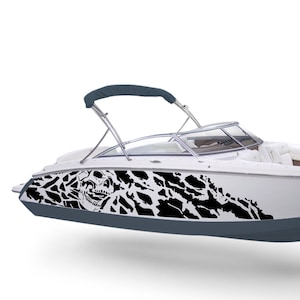 Nightmare Graphic Boat Decals Compatible with Bowrider Boat Lake Sport decal Sticker scull nightmare