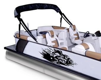 Mahi mahi Boat sticker Fish Decals Kit sides Compatible with Pontoon Boat Sticker Fishing dorado