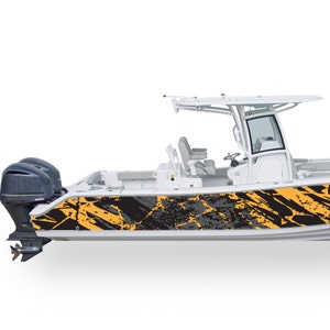 Boat wrap Decal camo Compatible with Center Console Boat Sticker Marine Wrap Boat graphic