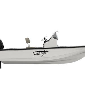 Decal Compatible with Boston Whaler Montauk 150 Boat name sticker whaler Spear Vinyl Replacement custom