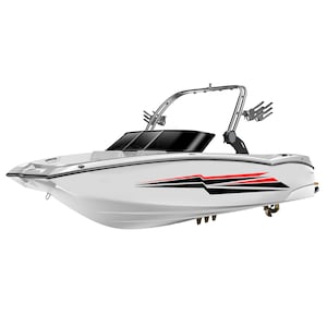 Kit adesivo barca compatibile con Tow Boat Arrow Stripes Decalcomanie sportive Graphic Wake Board sci nautico wake surf barca a vela