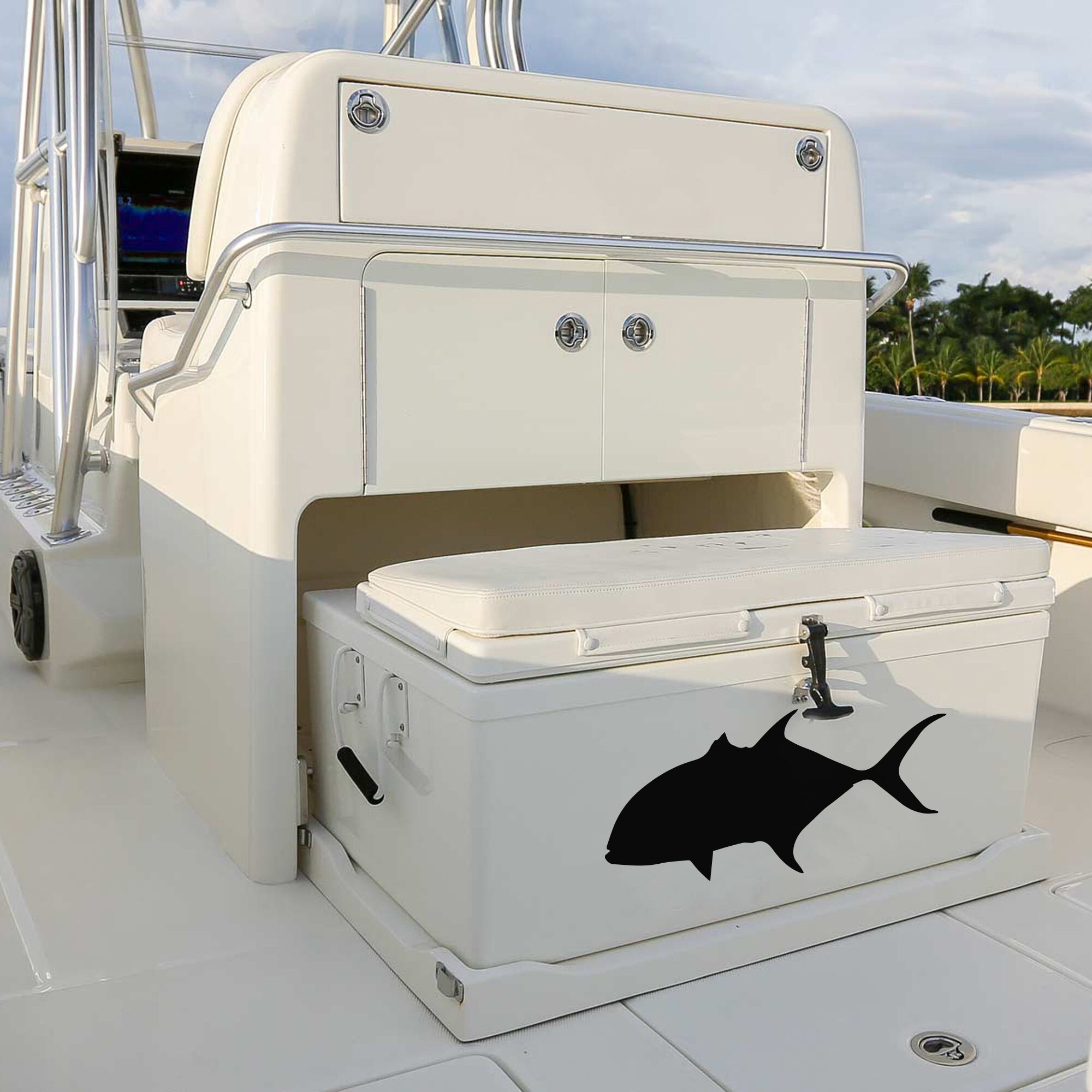 Gt Fish Sticker Sticker Fish GT Decals for Cool Box Fishing Giant Trevally Ice - Etsy