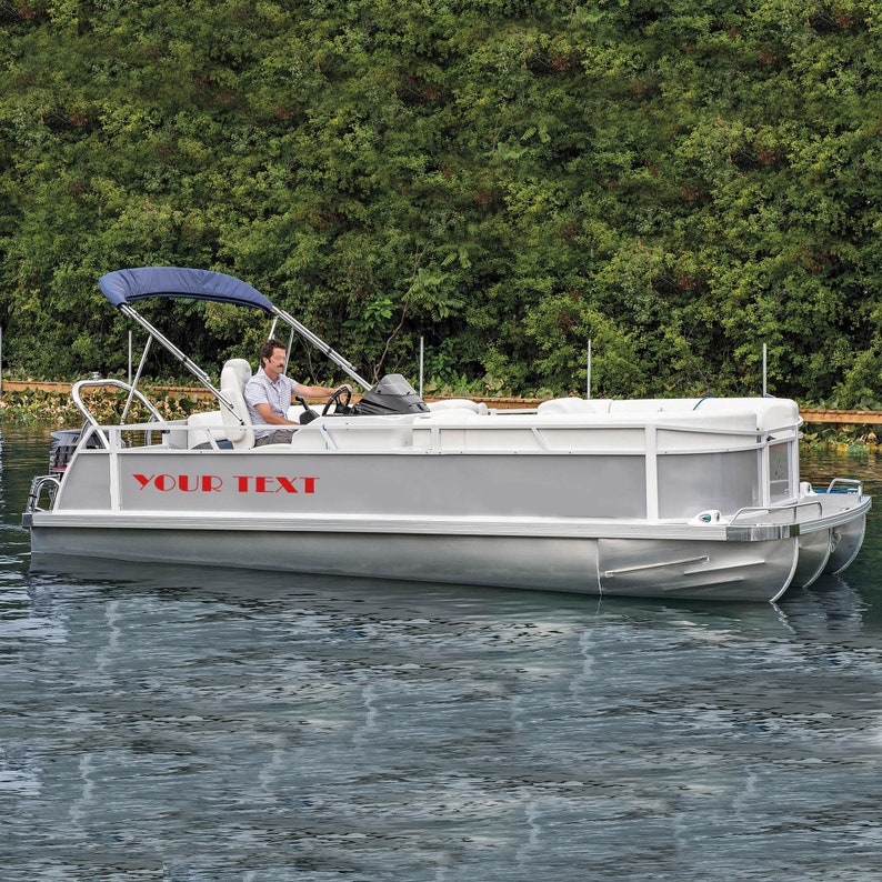Boat Name Kit Decal Compatible With Pontoon Boat Registration Etsy
