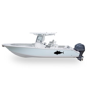 Boat Sticker Compatible with Center Console Boat Tuna Fishing Decals Yellowfin Bluefin ocean