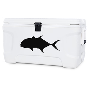 Aufkleber Fish GT Aufkleber Für Cool Box Fishing Giant Trevally Eisbox Kühler Boot Grafik Tackle Boxes Boote Zubehör
