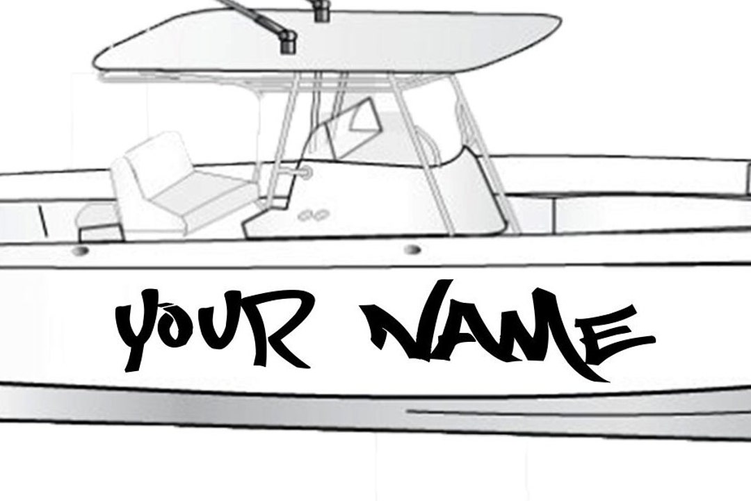 Boat Name Decal Compatible With Everglades Boat Registration