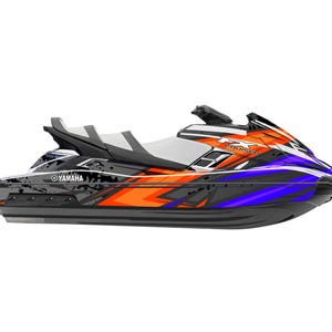 Jetski-graphics voor Yamaha FX Cruiser SVHO 2012-2018 Racepatroon jetski-stickers