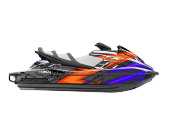Jetski Graphics For Yamaha FX Cruiser SVHO 2012 - 2018 Racing pattern Jet Ski decals