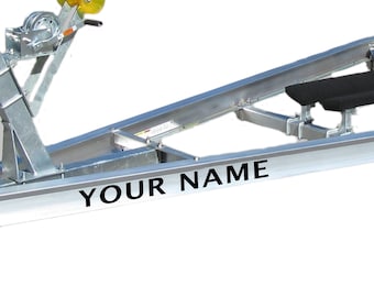 Remolque de barco Nombre personalizado Calcomanía, remolque de barco personalizado Pegatina de carga pesada remolque de vinilo