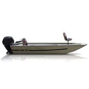 Boat Registration Number Decal Compatible with Hunting Boat Sticker Unique Vinyl Name Lettering replacement duck iguana