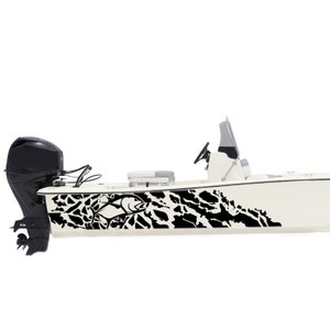 Giant Trevally Boat Sticker Compatible with Skiff Boat Decals GT graphic splash