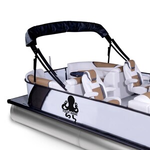 Octopus Boat Decal name Compatible with Pontoon Boat custom Sticker Lettering Replacement marine sticker