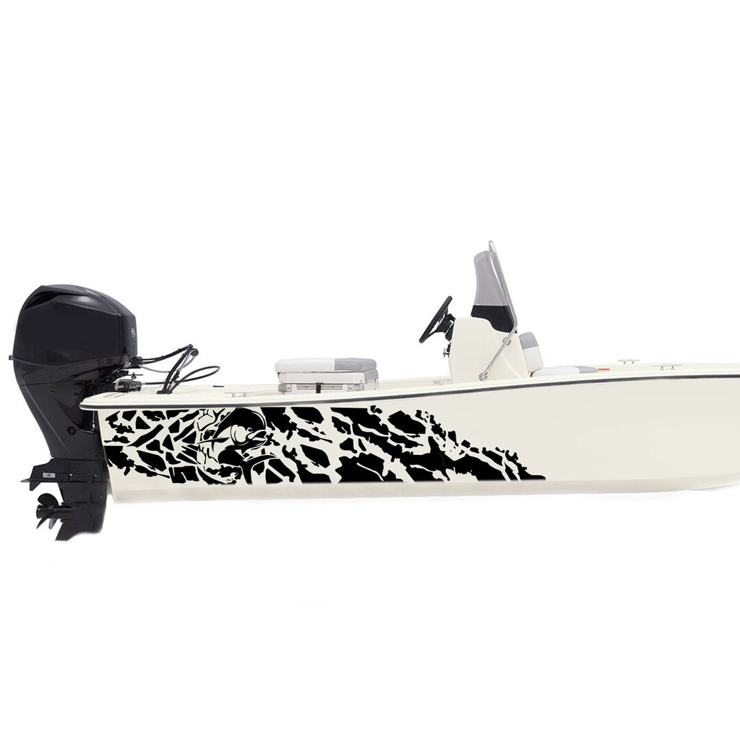 Mahi Mahi Fish Boat Decals Kit Sides Compatible With Skiff Etsy