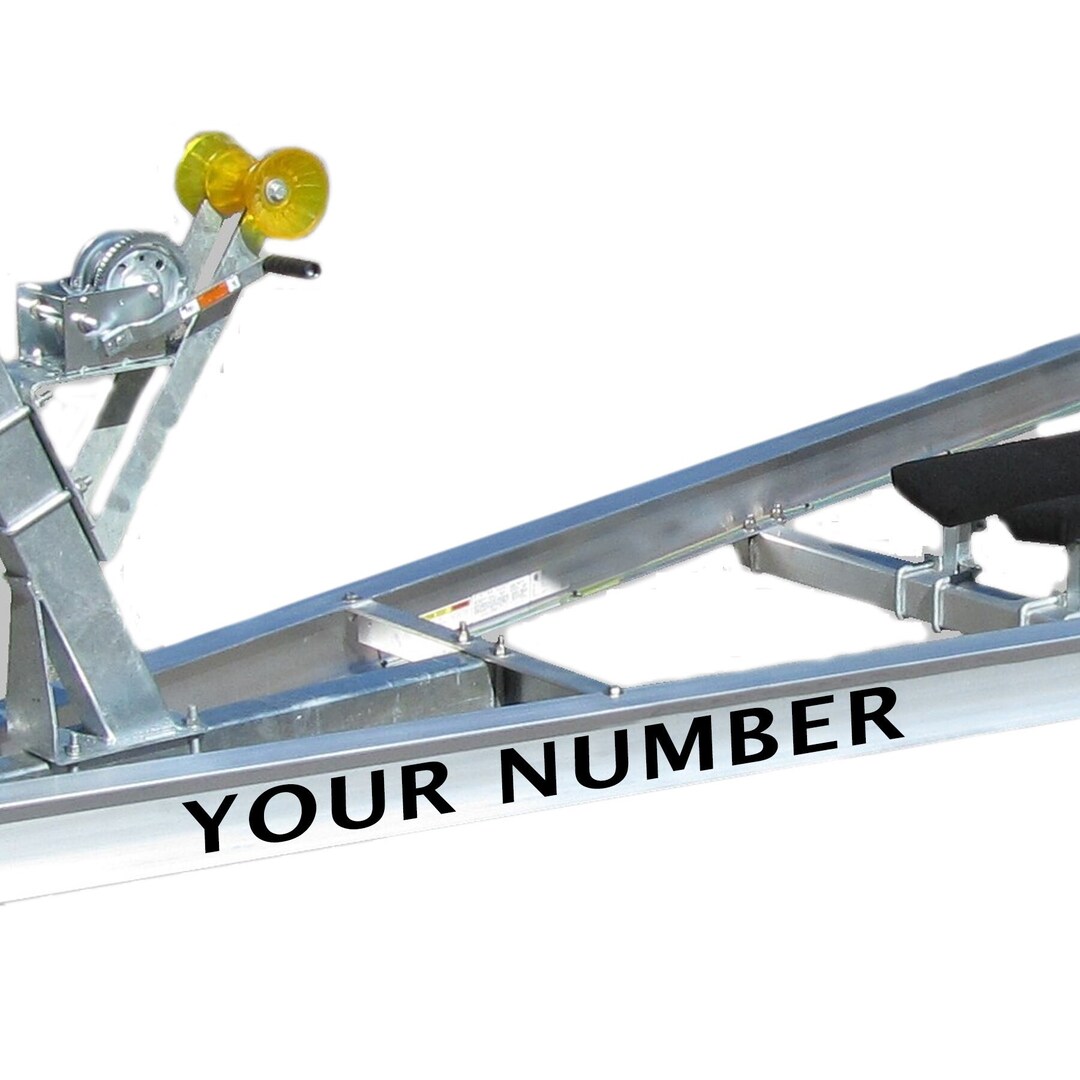 Boat Trailer Registration Number Decal , Boat Trailer Personalized