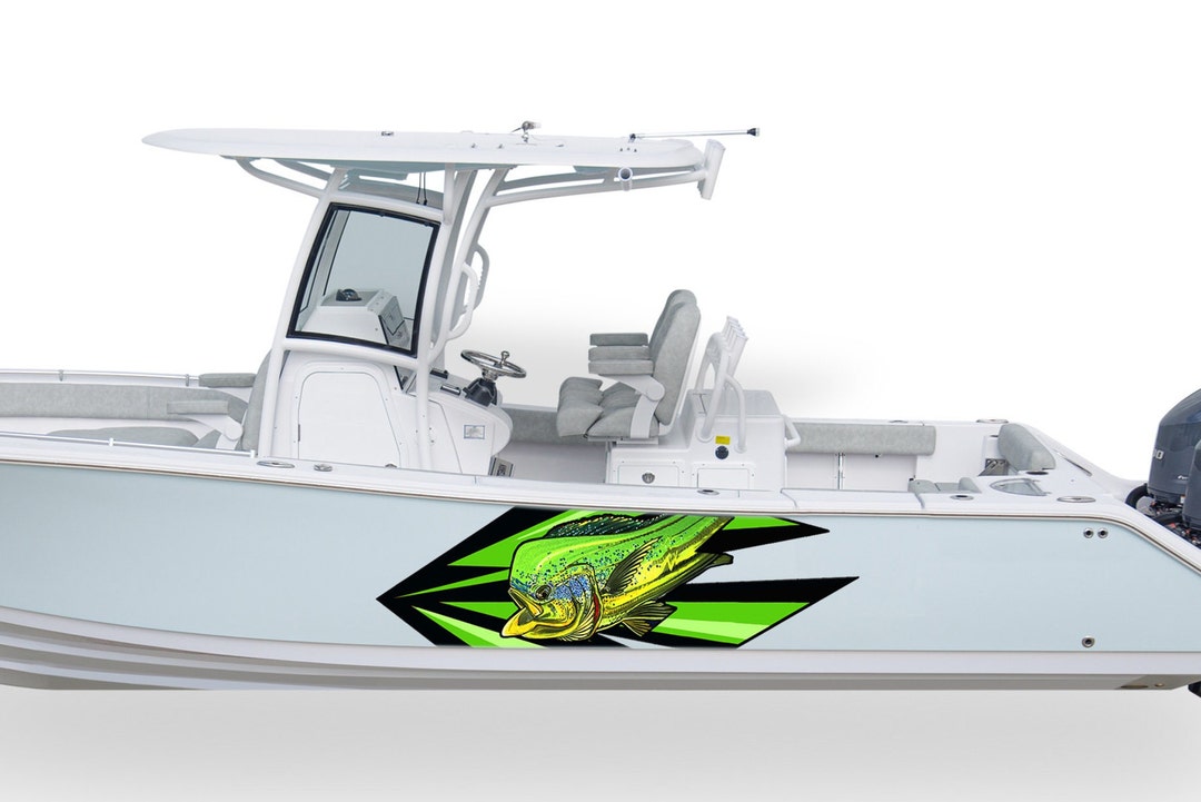 Mahi Mahi Boat Decal Compatible With Center Console Boat Graphic Mahi