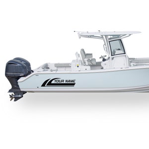 Sport Decal Boat Registration Number Decal Compatible with Center Console Boat Sticker Unique Vinyl custom Name marine Lettering