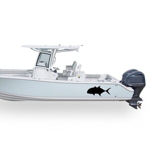 Giant Trevally Graphic Boat Decals Compatible with Center Console Boat Sport Fishing GT Stripes Sticker