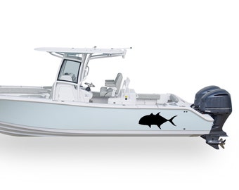 Riesen Trevally Grafik Aufkleber Kompatibel mit Mittelkonsole Boot Sport Angeln GT Streifen Sticker