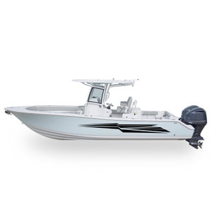 Boat Decals Kit Compatible with Center Console Boat Arrow Stripes Sports Sticker Graphic