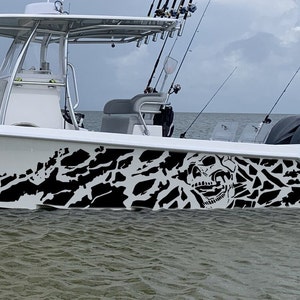 Nightmare Graphic Boat Decals Compatible with Contender Boat decal Sticker scull nightmare