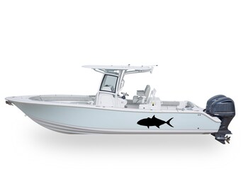 Amberjack Fisch Boot Sticker Aufkleber Kompatibel mit Mittelkonsole Boot AJ Angelsport Streifen Jigging