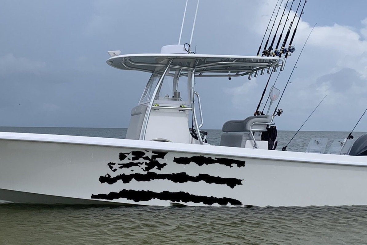Flag Design Boat Decals Compatible With Contender Boat Sport Etsy