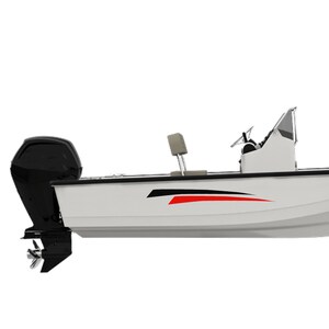 Graphic Kit Boat Decals Compatible with Boston Whaler Montauk 150 Boat Sport Stripes Sticker