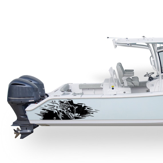 Fish Scull Graphic Boat Decals Compatible With Center Console Boat