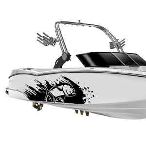 GT Boot Sticker Kompatibel mit Schleppe Sport Boot Aufkleber Riesen Trevally Grafik Spritzer