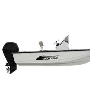 Boston Whaler Montauk 150: Boat Decal Registration Number - Marine Vinyl Lettering