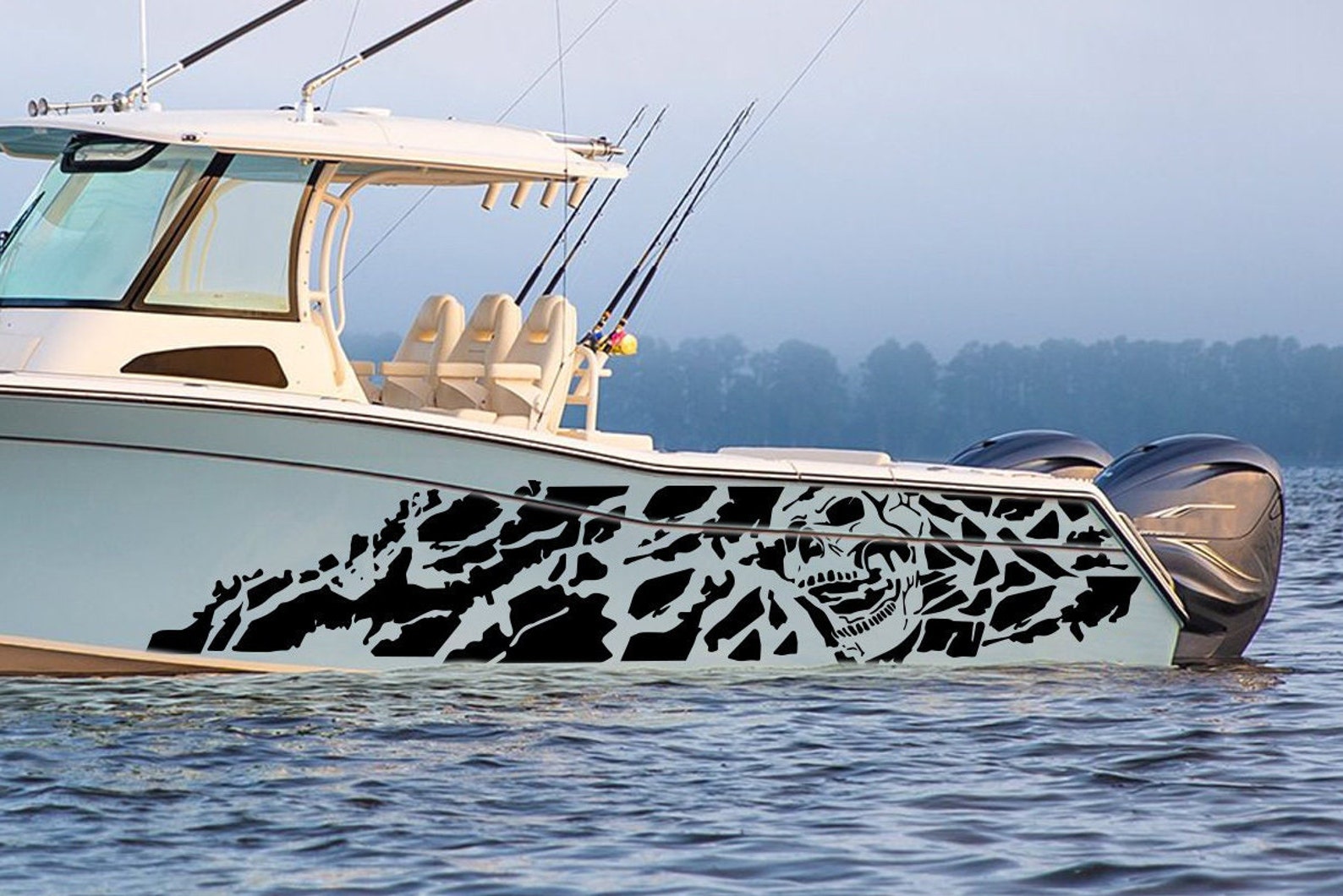 Nightmare Graphic Boat Decals Compatible With Grady-white Boat Decal ...
