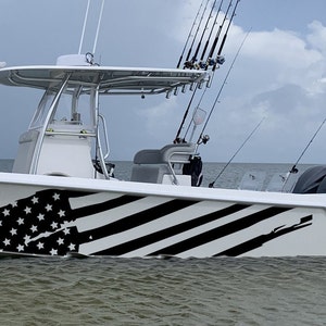 US flag Graphic Boat Decals Compatible with Contender Boat sticker decal vessel wrap