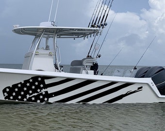 US flag Graphic Boat Decals Compatible with Contender Boat sticker decal vessel wrap