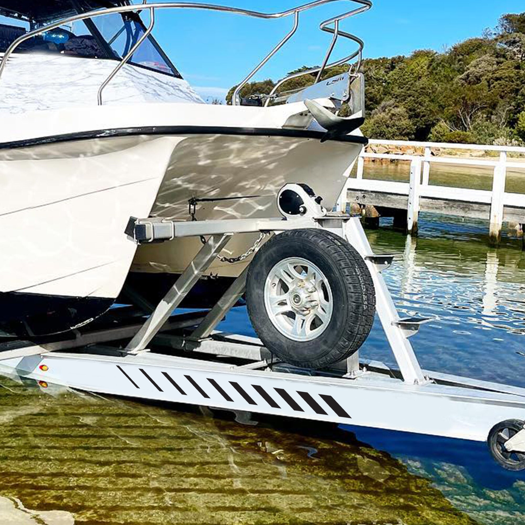 Boat Trailer Sport Stripes Boat Trailer Decal Sticker Heavy Etsy