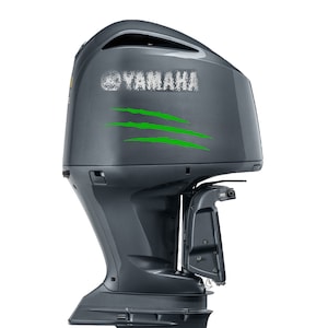 Pair of Boat Engine Decals monster Compatible with Yamaha outboard engine scratch Stripes sport Sticker marine engine
