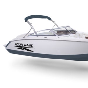 Boat Sport Decal Registration Number Compatible with Bowrider Boat Sticker Vinyl Marine Name Lettering