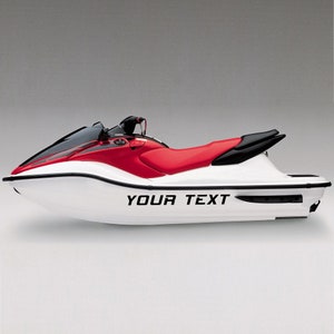 jet ski Decal sticker personal watercraft Registration Number Sticker Vinyl Boat scooter