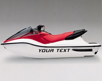 jet ski Decal sticker personal watercraft Registration Number Sticker Vinyl Boat scooter