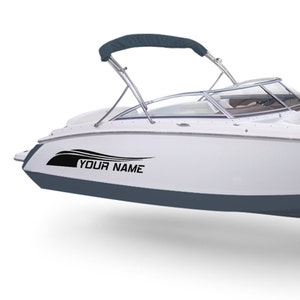 Boot Aufkleber Registriernummer Kompatibel mit Bowrider Boot Aufkleber Vinyl Marine Name Schriftzug