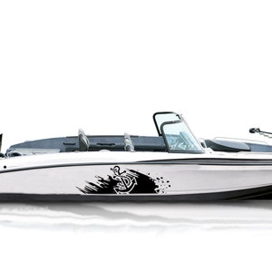 Boot Anker Sticker Grafik Kompatibel mit Bass Boot Marine Anker Aufkleber Spritzer