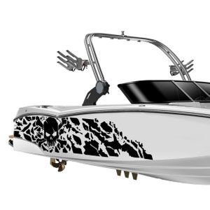 Catfish Aqua Graphic Vinyl Boat Wrap Fishing Pontoon Sportsman Sea