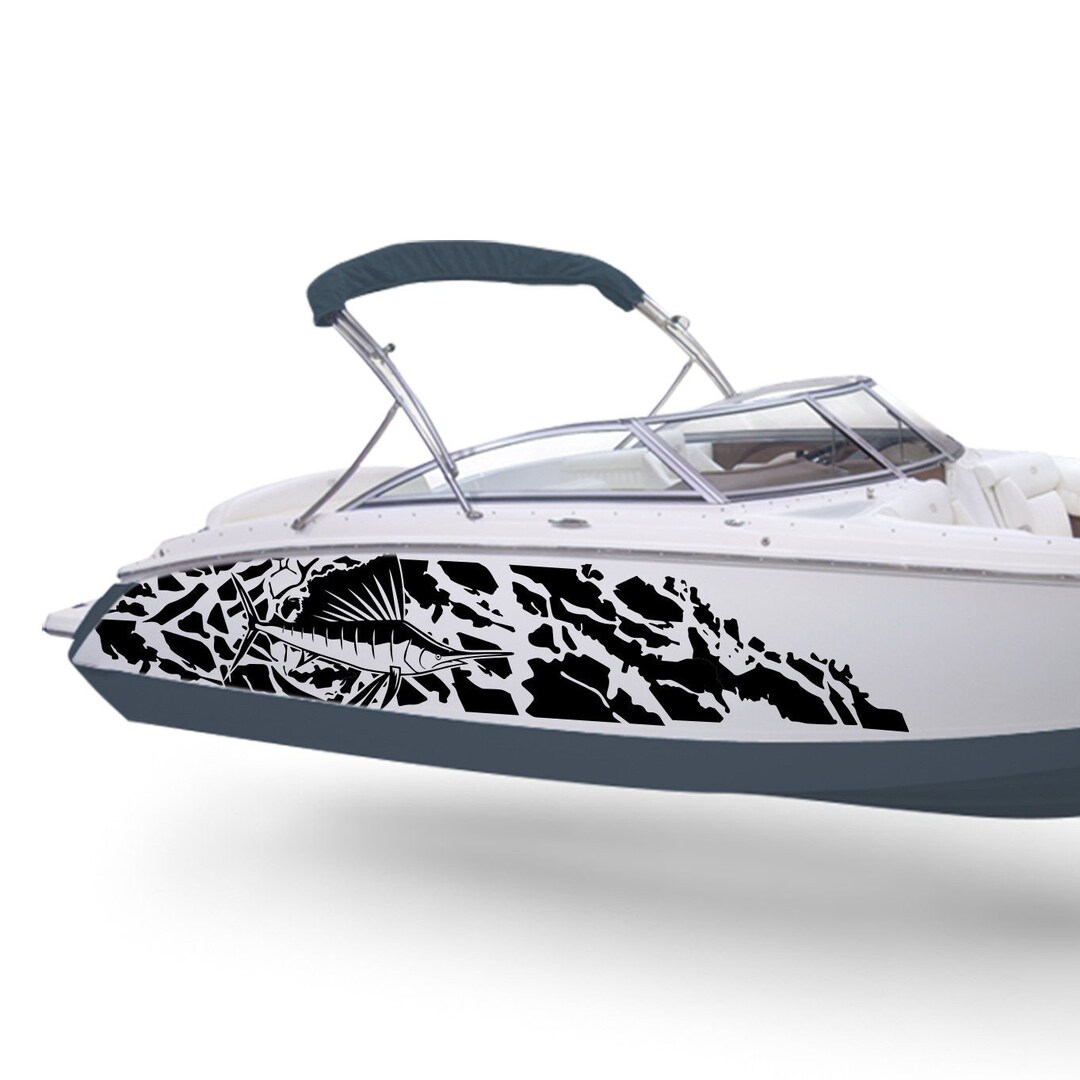 Sailfish Graphic Boat Decals Compatible With Bowrider Boat Sport