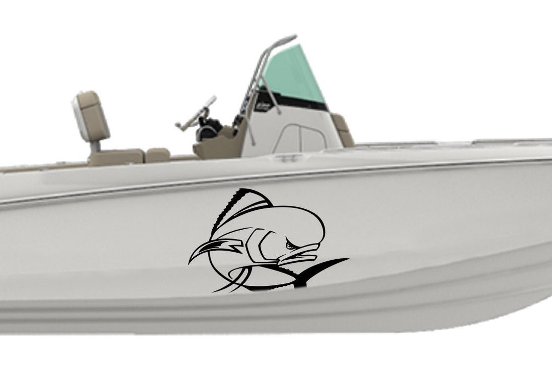 Mahi Mahi Boat Sticker Decal Compatible With Boston Whaler Boat Dorado